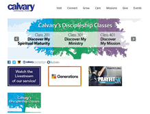 Tablet Screenshot of calvarycc.org